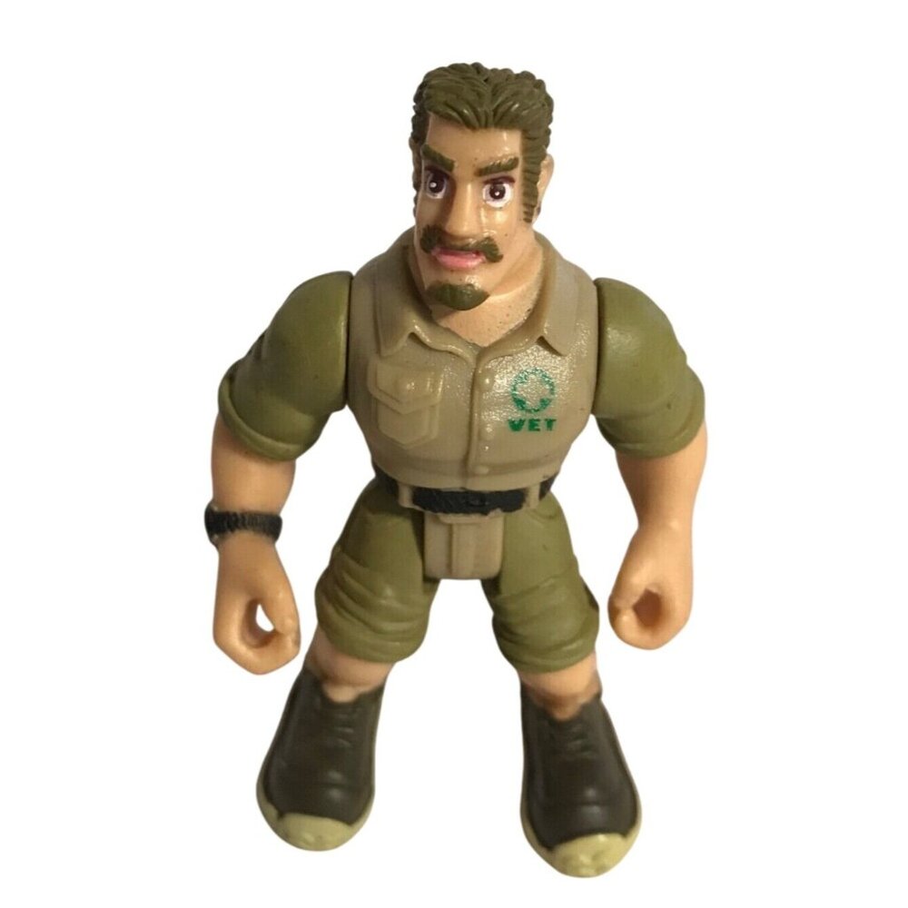 Playskool Rainforest Cafe Vet Safari Zoo Keeper Male 4" Action Figure